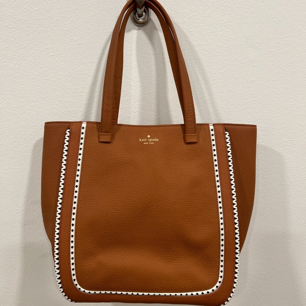 New Kate Spade Sheffield Dorna tote bag warm cognac